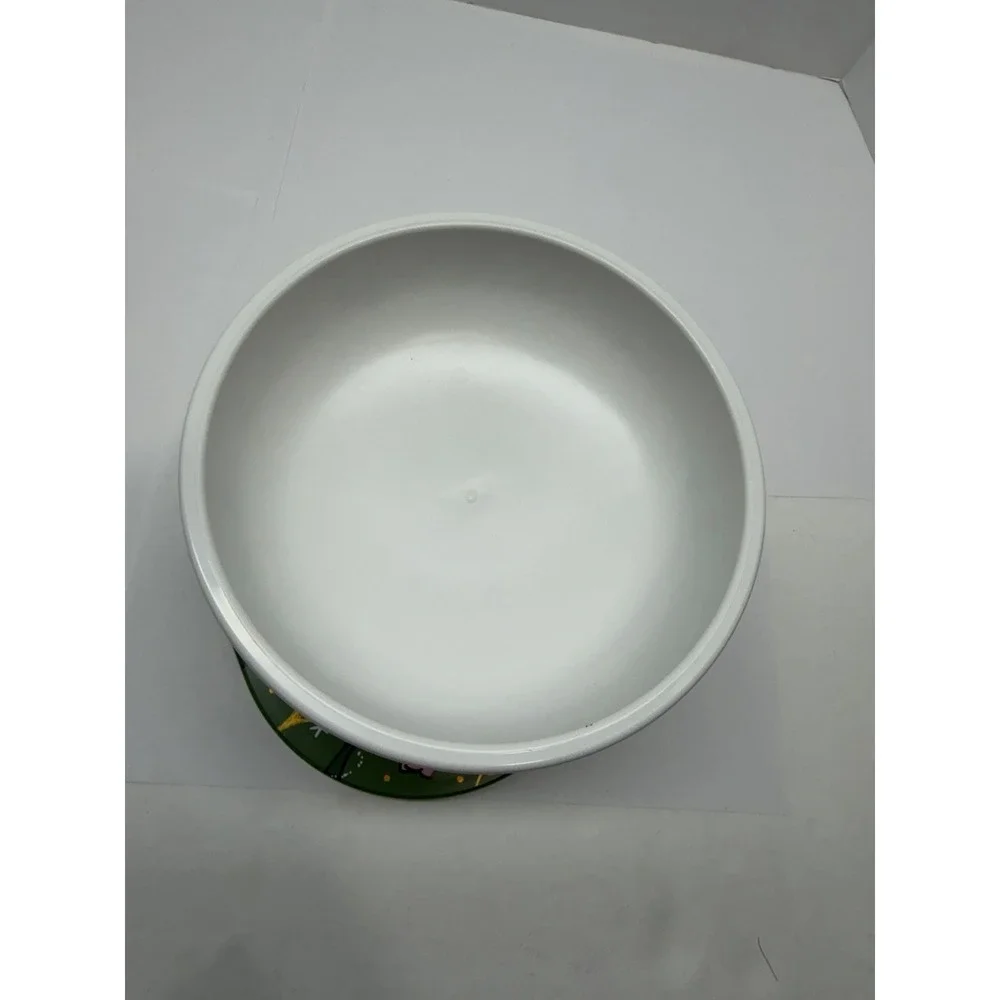 Miao‎ Fairy Adjustable Ceramic Feeder - Elevated Dog Bowl Floral Green Australia